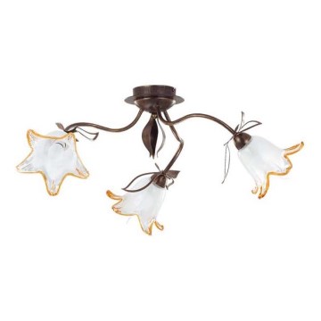 Plafonnier BRAGA 3xE27/15W/230V bronze