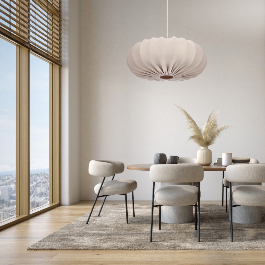 Plafonnier CAFEE 1xE27/40W/230V diamètre 66 cm beige