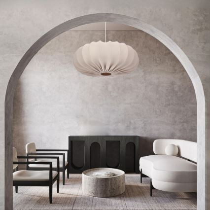 Plafonnier CAFEE 1xE27/40W/230V diamètre 66 cm beige