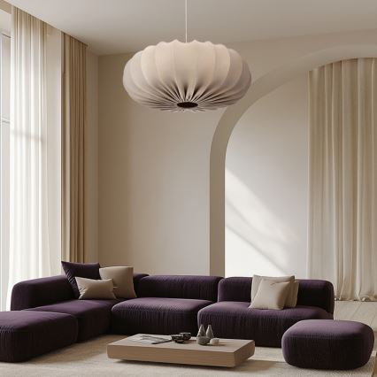 Plafonnier CAFEE 1xE27/40W/230V diamètre 66 cm beige