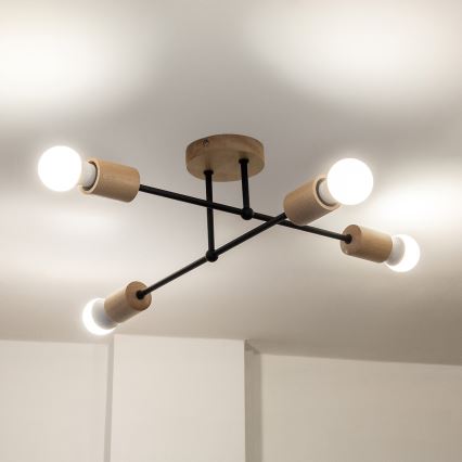 Plafonnier CAMBRIDGE 4xE27/15W/230V en pin