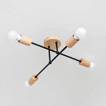 Plafonnier CAMBRIDGE 4xE27/15W/230V en pin