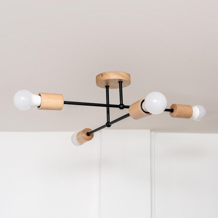 Plafonnier CAMBRIDGE 4xE27/15W/230V en pin