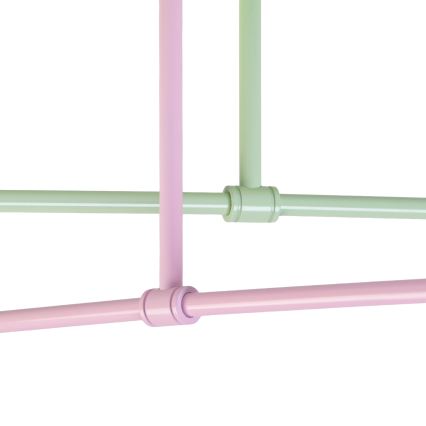 Plafonnier CAMBRIDGE 4xE27/15W/230V vert/rose