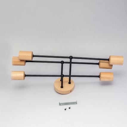 Plafonnier CAMBRIDGE 6xE27/15W/230V, en pin