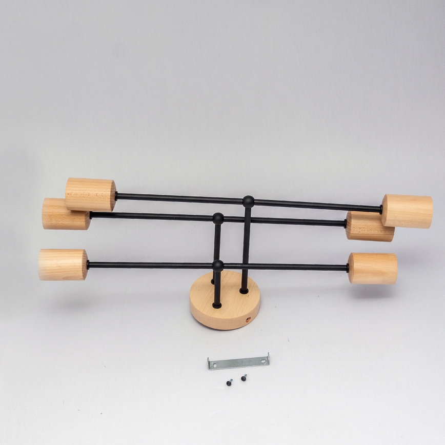 Plafonnier CAMBRIDGE 6xE27/15W/230V, en pin