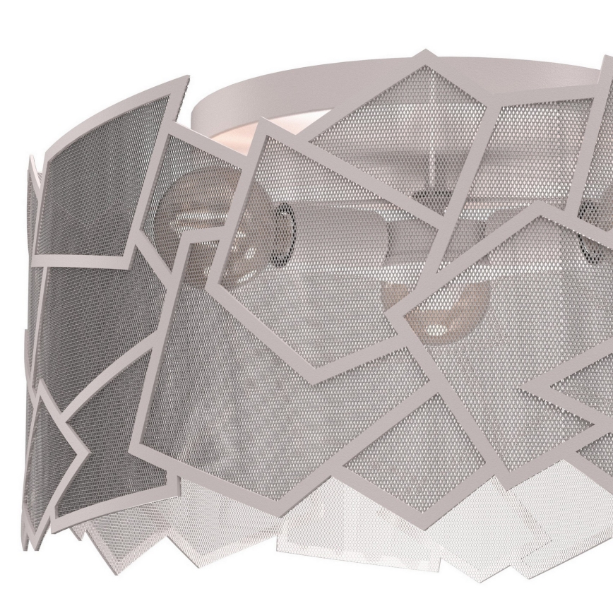 Plafonnier CAMO 3xE27/15W/230V Ø 49,5 cm beige