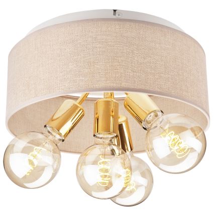 Plafonnier CARINA 4xE27/60W/230V d. 35 cm doré