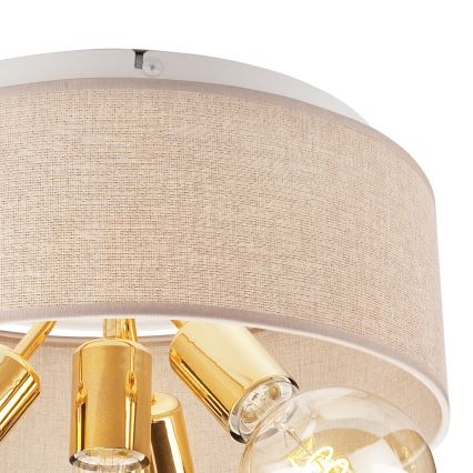 Plafonnier CARINA 4xE27/60W/230V d. 35 cm doré