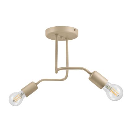 Plafonnier CHARLIE 2xE27/15W/230V beige
