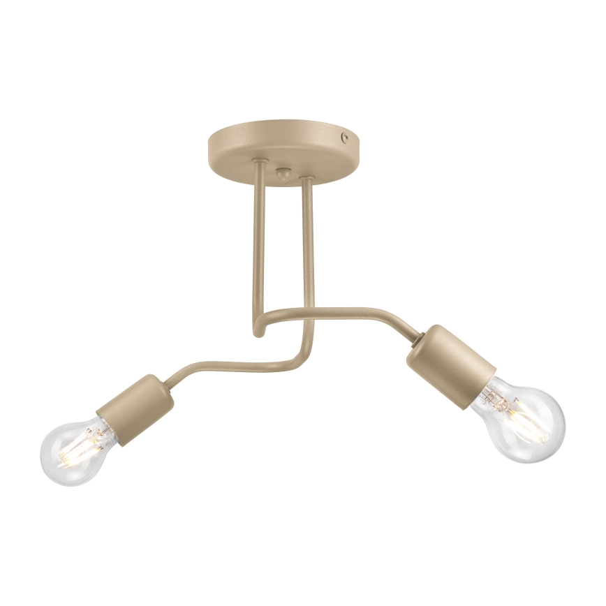 Plafonnier CHARLIE 2xE27/15W/230V beige