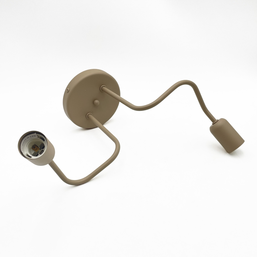 Plafonnier CHARLIE 2xE27/15W/230V beige