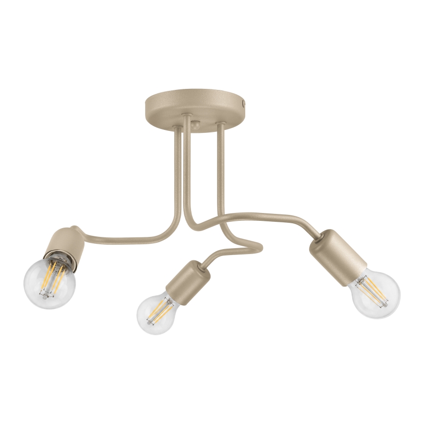 Plafonnier CHARLIE 3xE27/15W/230V beige