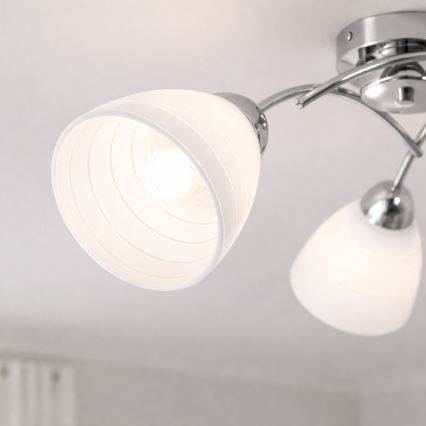 Plafonnier CLARA 3xE27/15W/230V chromé brillant