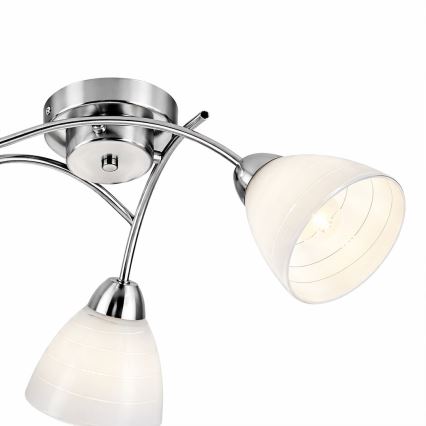 Plafonnier CLARA 3xE27/15W/230V chromé brillant