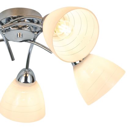 Plafonnier CLARA 5xE27/15W/230V fini chrome brillant