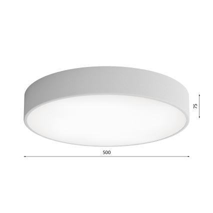 Plafonnier CLEO 4xE27/24W/230V d. 50 cm gris
