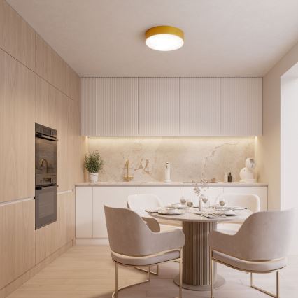 Plafonnier CLEO 6xE27/24W/230V d. 80 cm doré