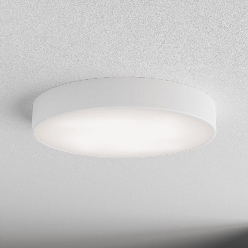 Plafonnier CLEO Ø 50 cm 4xE27/24W/230V, blanc, avec détecteur de mouvement et capteur crépusculaire