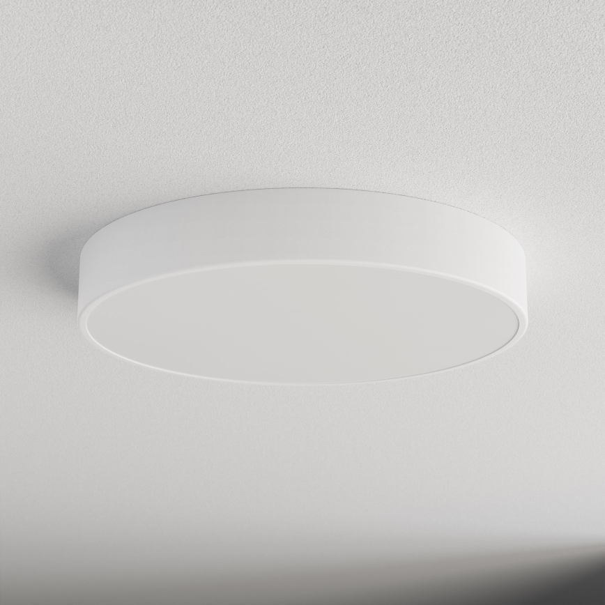 Plafonnier CLEO Ø 50 cm 4xE27/24W/230V, blanc, avec détecteur de mouvement et capteur crépusculaire
