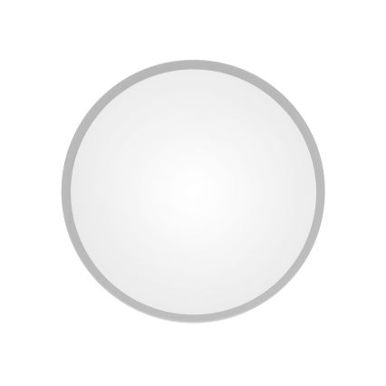 Plafonnier CLEO avec détecteur de mouvement et détecteur crépusculaire, 2x E27/24W/230V, Ø 30 cm, gris