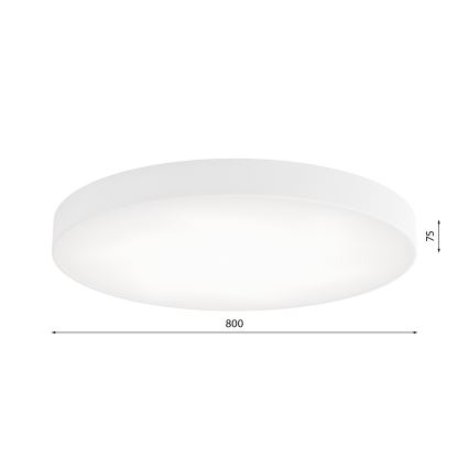 Plafonnier CLEO LED/96W/230V 3000K d. 80 cm blanc