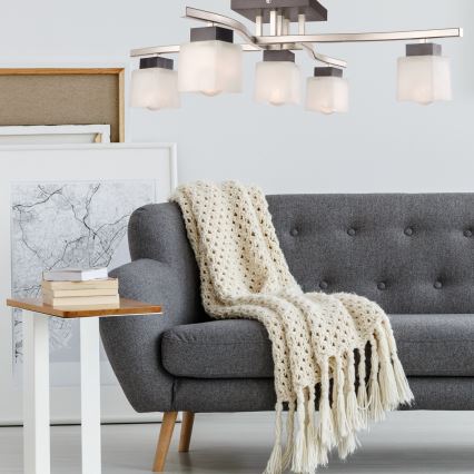 Plafonnier DANA 5xE14/40W/230V en hêtre