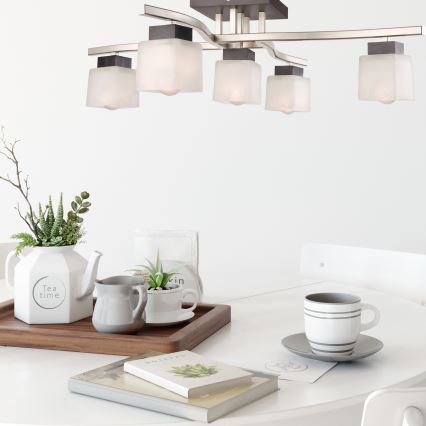 Plafonnier DANA 5xE14/40W/230V en hêtre