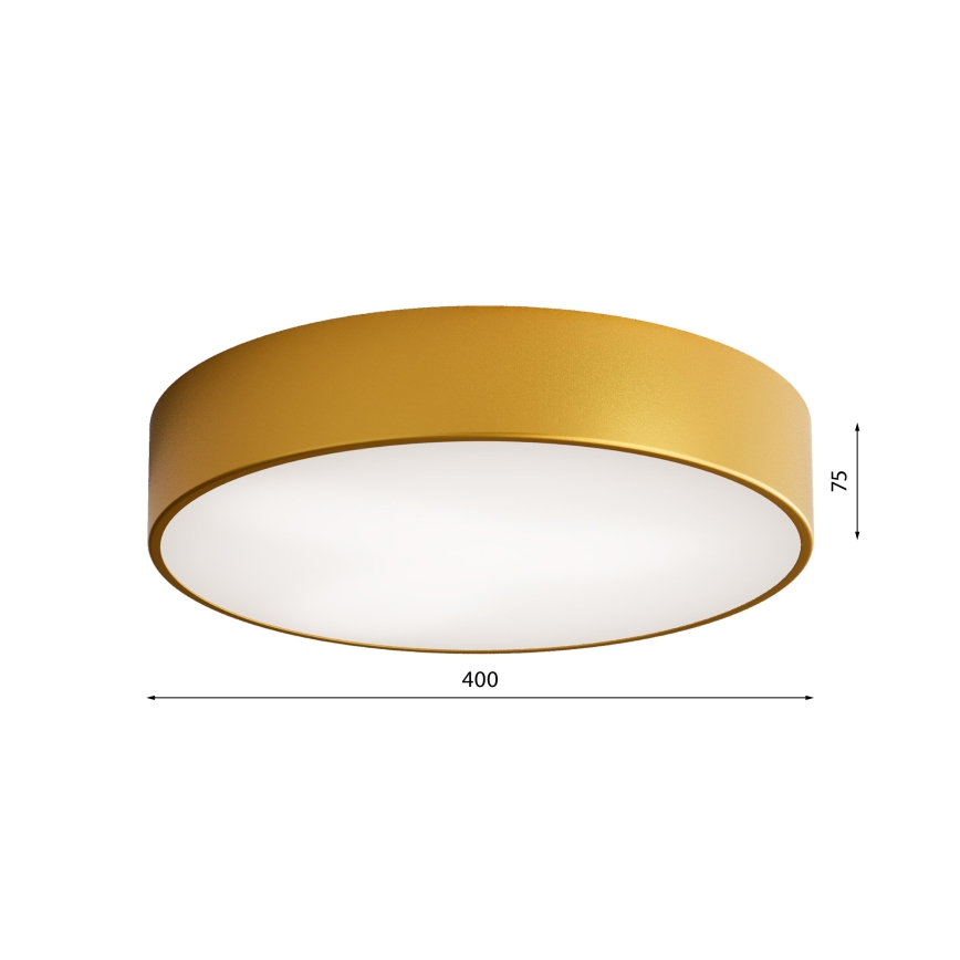 Plafonnier de salle de bain CLEO 3xE27/24W/230V d. 40 cm doré IP54