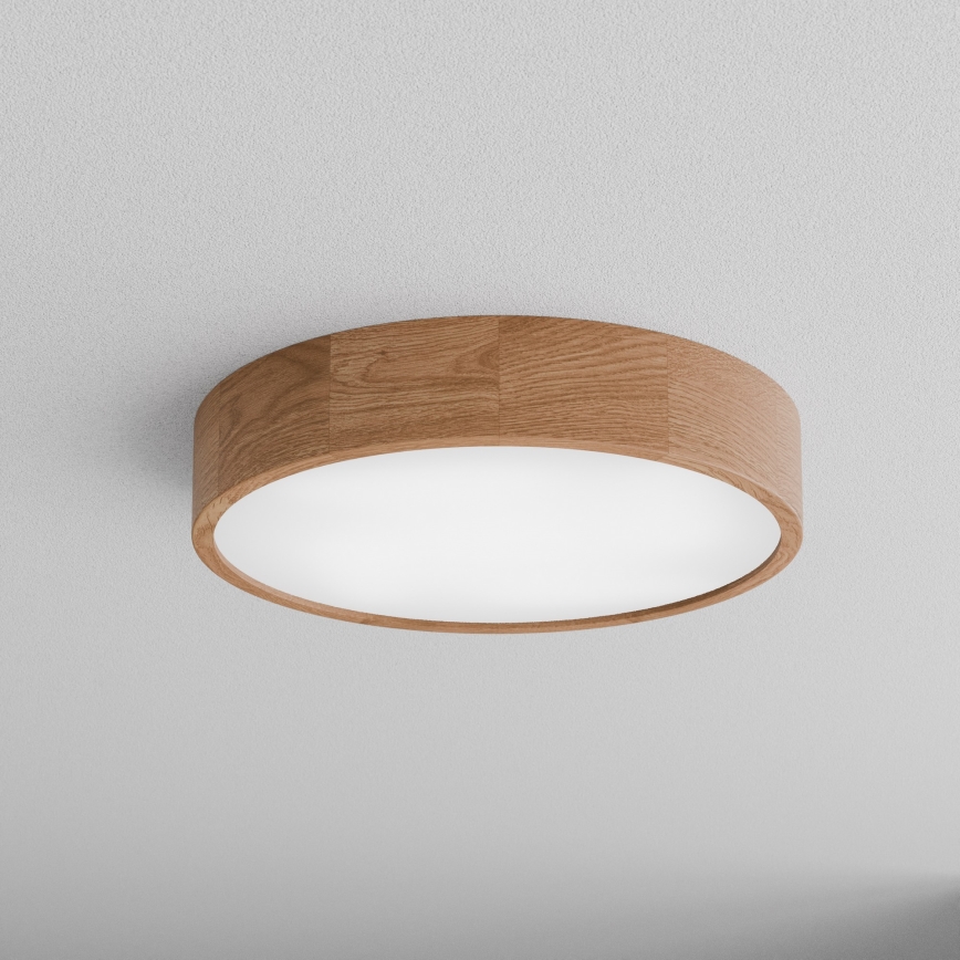 Plafonnier de salle de bain CLEO 4xE27/24W/230V IP54 diam. 47,5 cm chêne