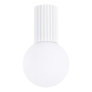 Plafonnier de salle de bain HALO 1xG9/8W/230V d. 12 cm IP44 blanc