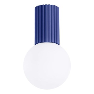 Plafonnier de salle de bain HALO 1xG9/8W/230V d. 12 cm IP44 bleu