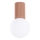 Plafonnier de salle de bain HALO 1xG9/8W/230V d. 12 cm IP44 marron