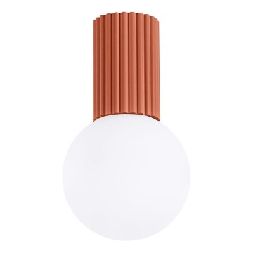 Plafonnier de salle de bain HALO 1xG9/8W/230V d. 12 cm IP44 orange