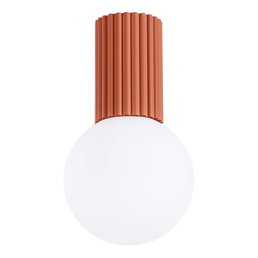 Plafonnier de salle de bain HALO 1xG9/8W/230V d. 12 cm IP44 orange