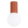 Plafonnier de salle de bain HALO 1xG9/8W/230V d. 12 cm IP44 orange