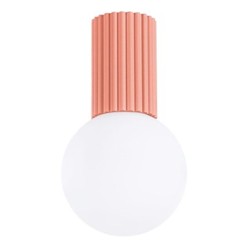 Plafonnier de salle de bain HALO 1xG9/8W/230V d. 12 cm IP44 rose