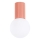 Plafonnier de salle de bain HALO 1xG9/8W/230V d. 12 cm IP44 rose