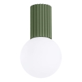 Plafonnier de salle de bain HALO 1xG9/8W/230V d. 12 cm IP44 vert