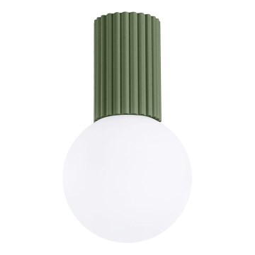 Plafonnier de salle de bain HALO 1xG9/8W/230V d. 12 cm IP44 vert