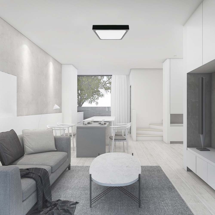 Plafonnier de salle de bain LED/30W/230V 6500K IP44 noir