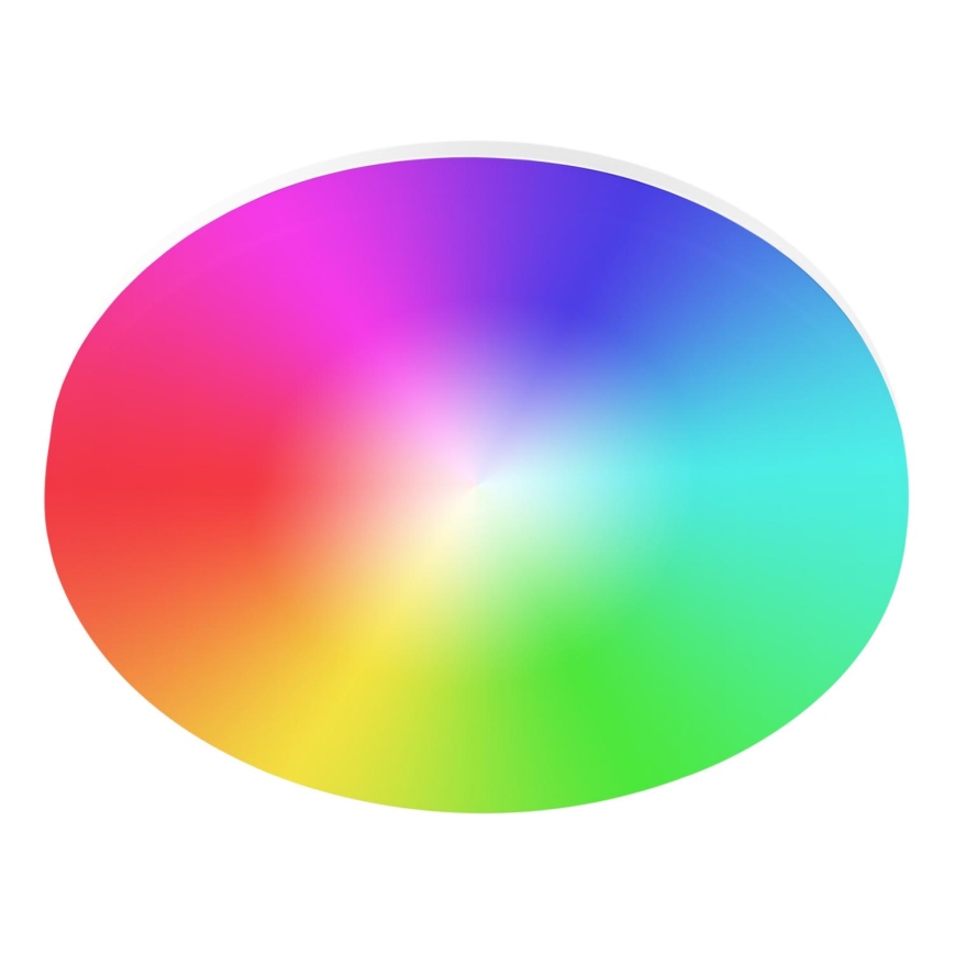 Plafonnier de salle de bain LED RGBW dimmable 24W/230V 3000-6500K Ø 33 cm IP54 blanc Wi‑Fi