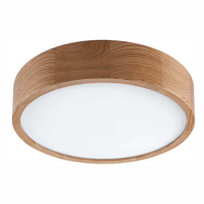 Plafonnier de salle de bain OAK 3xE27/15W/230V chêne ø 37 cm IP54