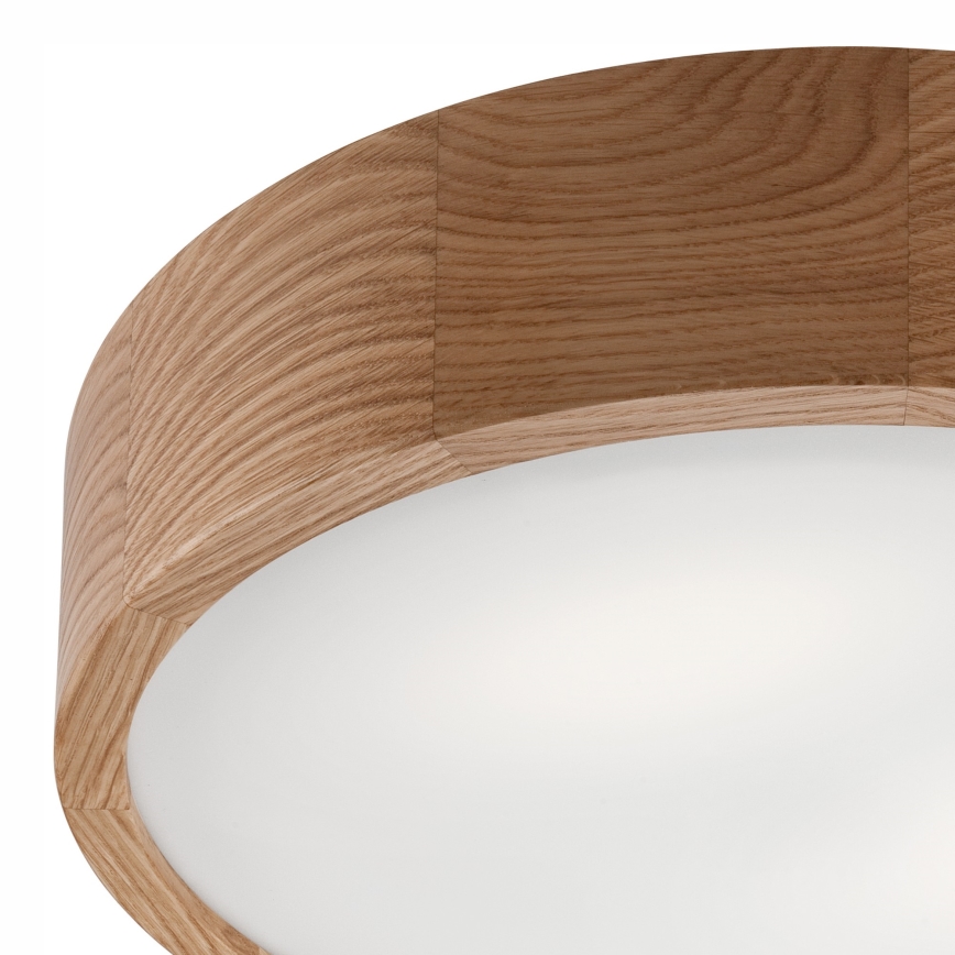 Plafonnier de salle de bain OAK 3xE27/15W/230V chêne ø 37 cm IP54