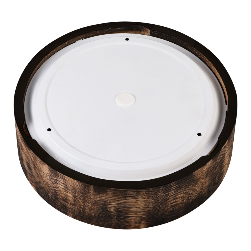 Plafonnier de salle de bain OAK SMOKY 2xE27/15W/230V IP54 ø 27,5 cm chêne/marron