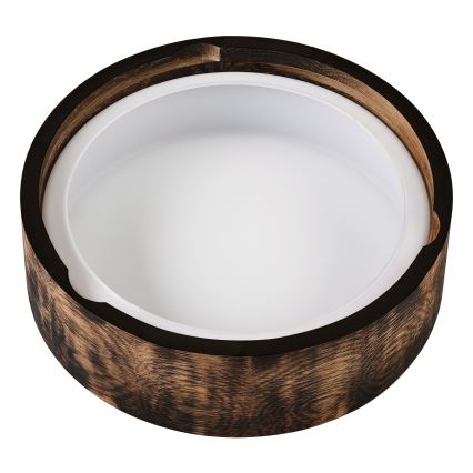 Plafonnier de salle de bain OAK SMOKY 2xE27/15W/230V IP54 ø 27,5 cm chêne/marron