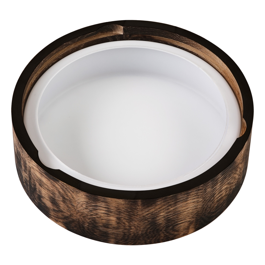 Plafonnier de salle de bain OAK SMOKY 2xE27/15W/230V IP54 ø 27,5 cm chêne/marron
