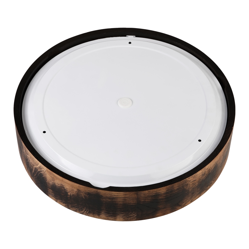 Plafonnier de salle de bain OAK SMOKY 3xE27/15W/230V IP54 ø 37,5 cm chêne/marron
