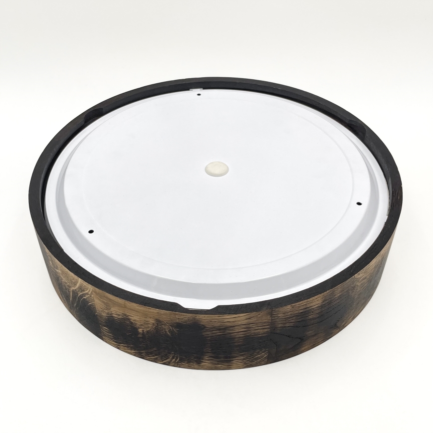 Plafonnier de salle de bain OAK SMOKY 3xE27/15W/230V IP54 ø 37,5 cm chêne/marron