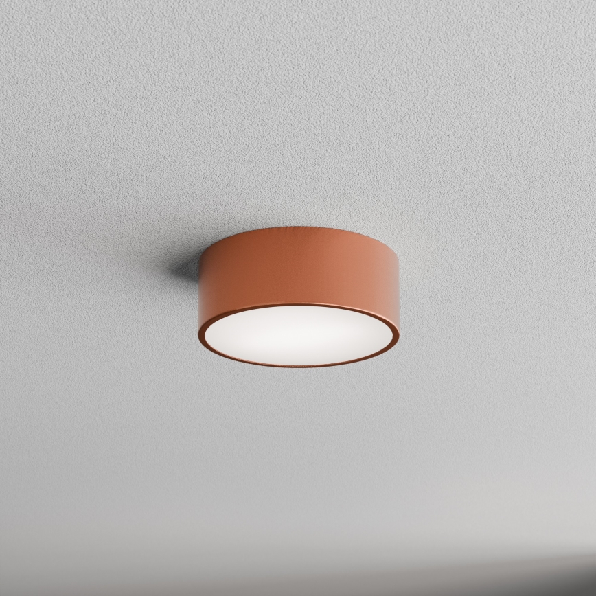 Plafonnier de salle de bains avec détecteur CLEO 1xE27/24W/230V Ø 20 cm IP54 cuivré